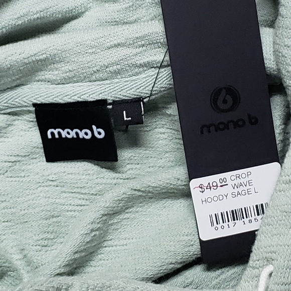Mono b Cropped Wave Hoodie - Picture 7 of 9